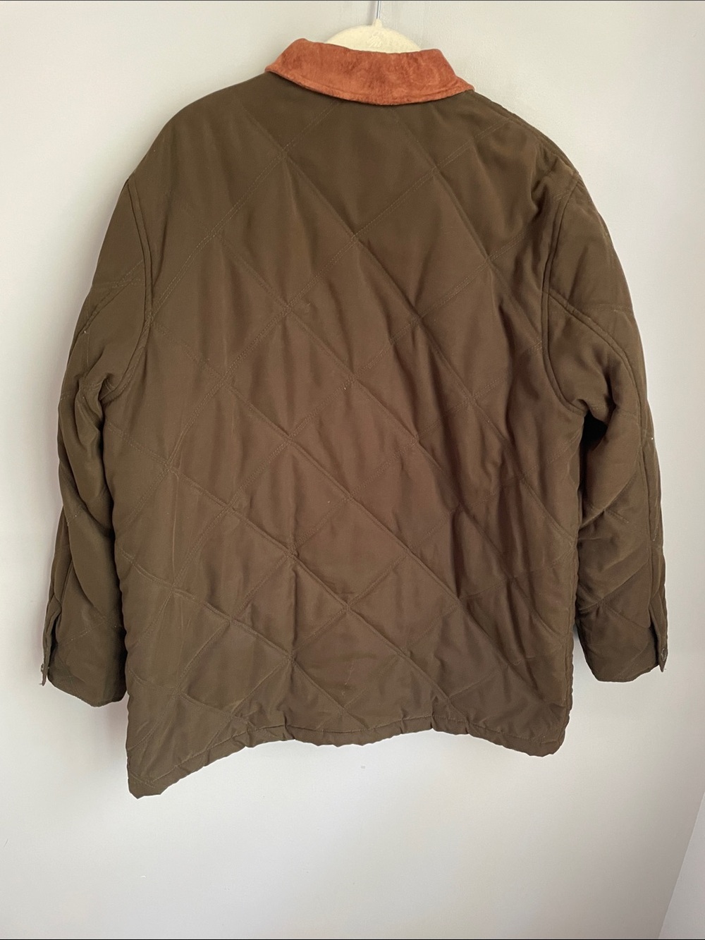 Ralph Lauren Women's Green Equestrian Quilted Coat w/Suede Collar Size Large - Picture 13 of 13